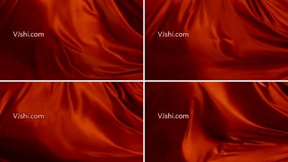 高清红色丝绸视频素材