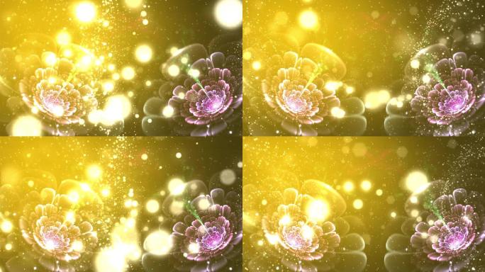 水晶花粒子