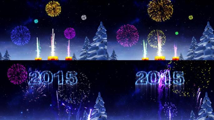 庆祝2015新年开场视频