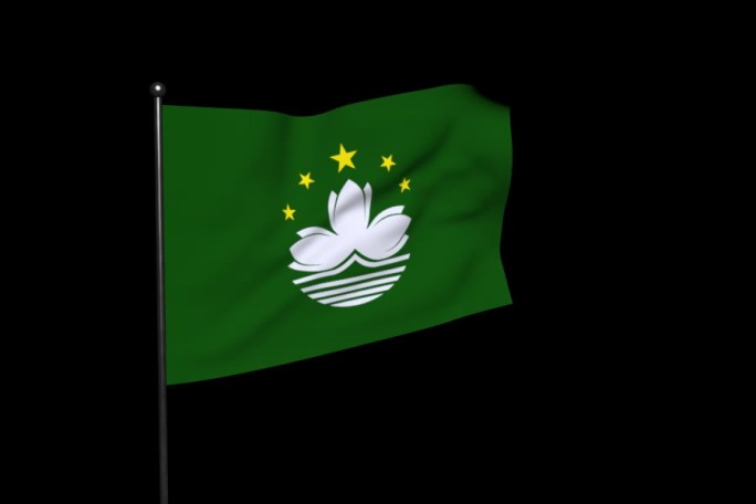 澳门特区区旗（透明通道）