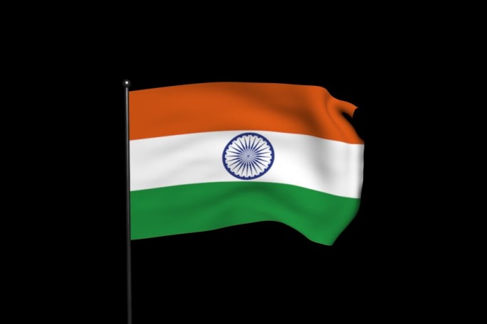 印度国旗（透明通道）
