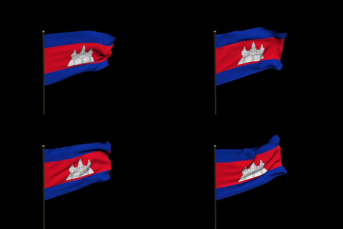 柬埔寨国旗（透明通道）