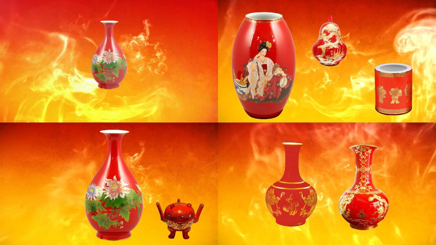中国瓷器-红瓷