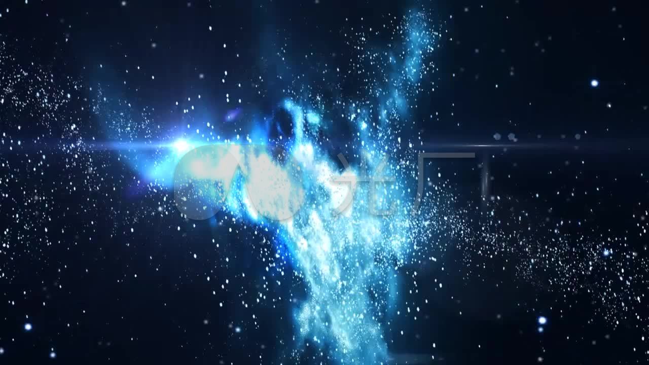 动态星空宇宙粒子视频