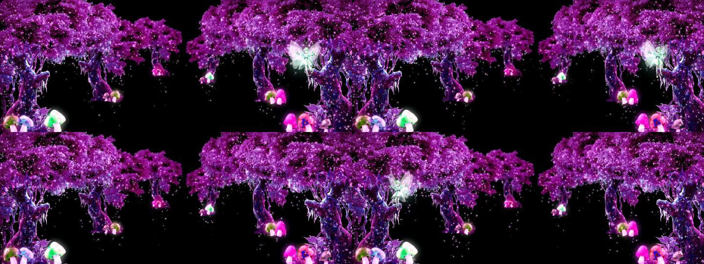 紫色-夜光森林天使