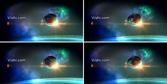动态宇宙太空地球自转