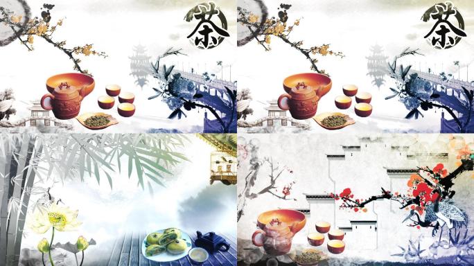 中国风茶文化宣传展板