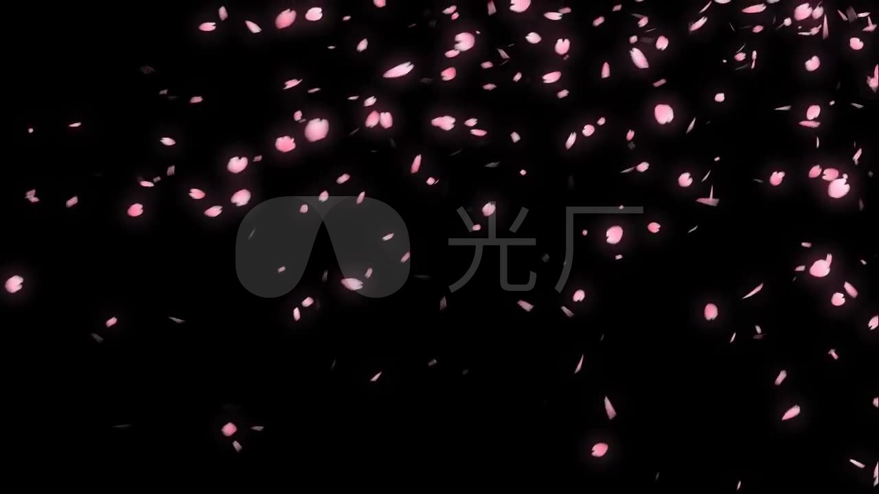 唯美浪漫飘落花瓣_1280x720_高清视频素材下载(编号:276488)_舞台背景