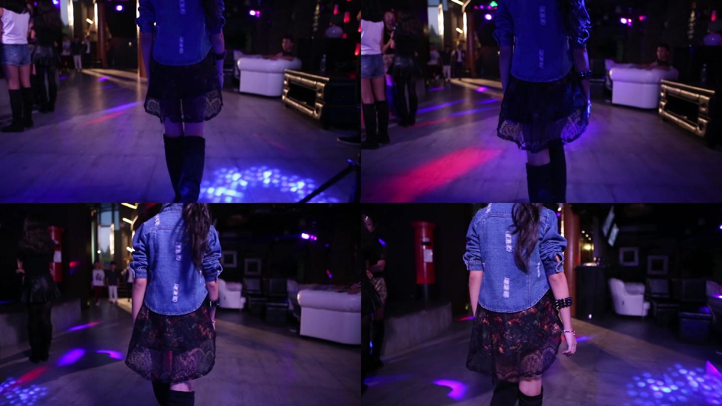 小女生酒吧走路 19x1080 高清视频素材下载 编号 实拍视频 Vj师网www Vjshi Com