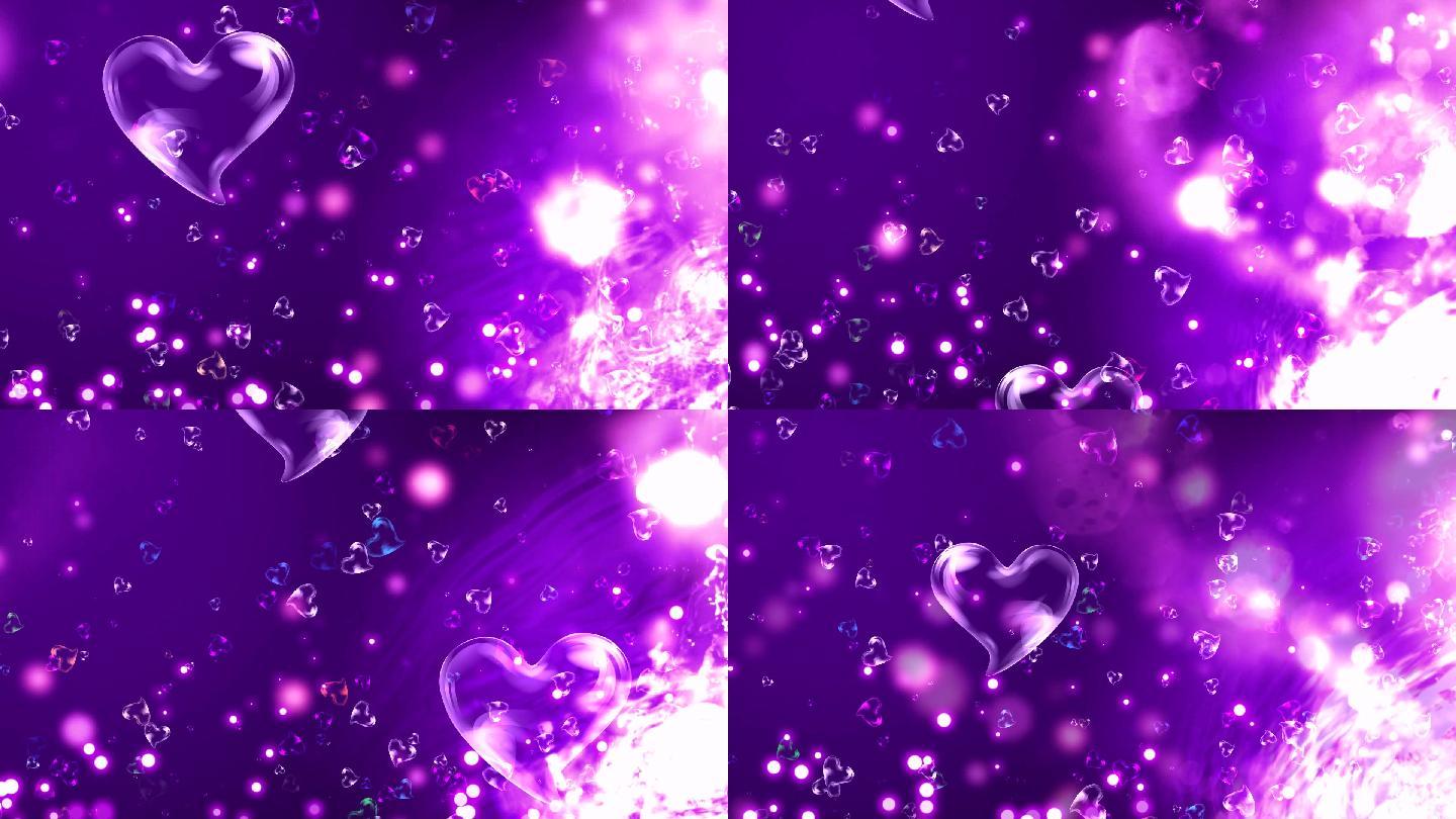 飘动的心紫色