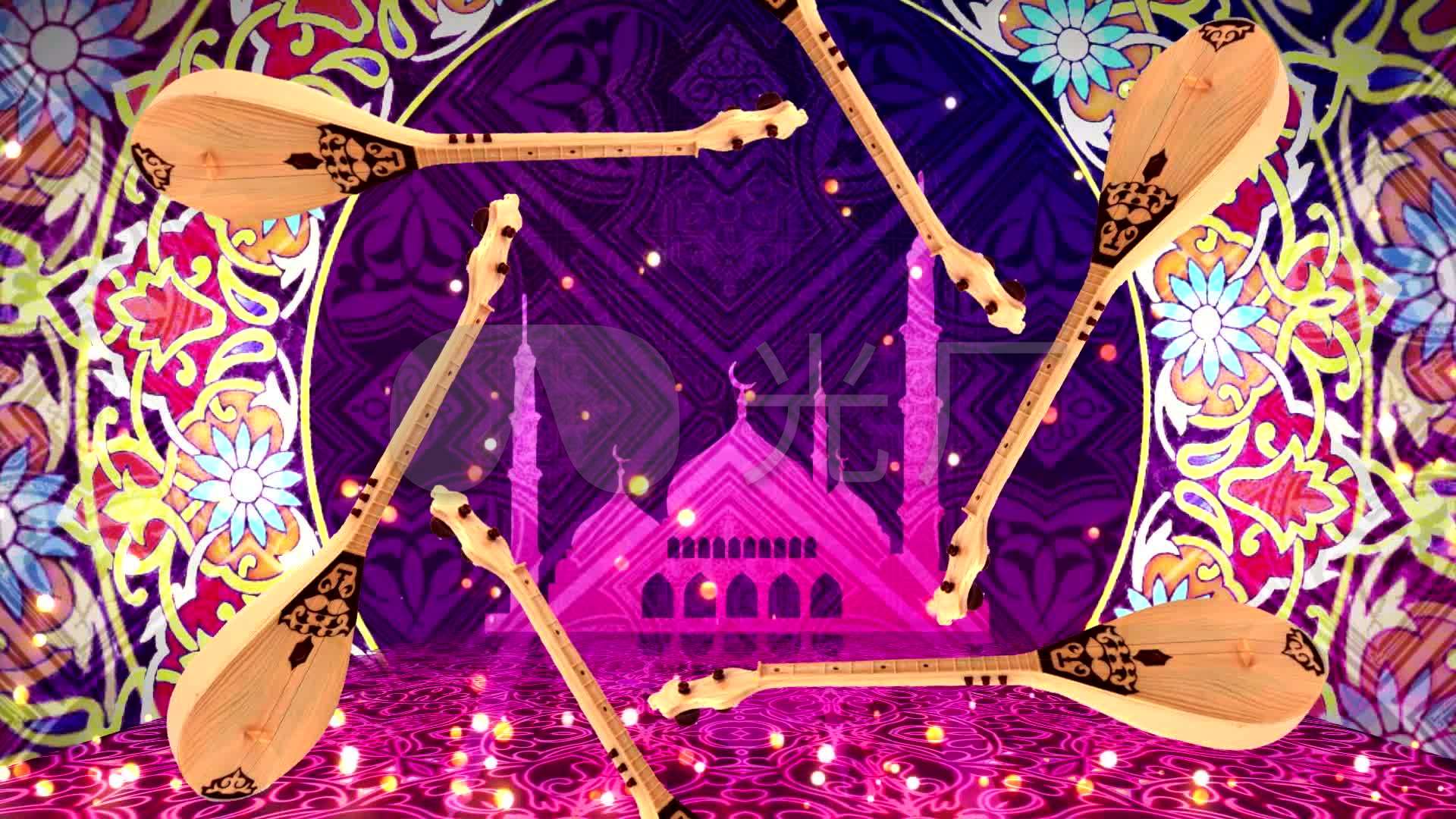 2016新疆风情歌曲民族舞舞台循环背景_1920x1080_高清视频素材下载