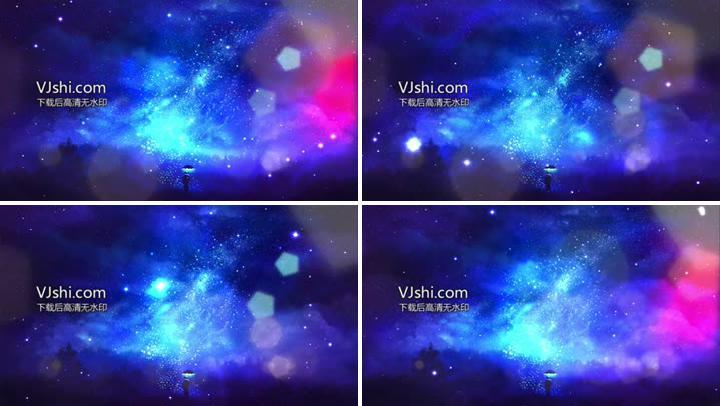 超唯美宇宙星空幻想音乐背景 19x1080 高清视频素材下载 编号 舞台背景 Vj师网www Vjshi Com
