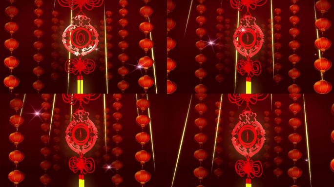 中国结灯笼LED视频素材