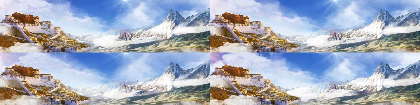 雪山美景西藏朝圣之路心灵净土