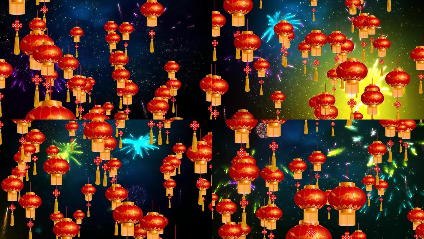 喜庆宫灯灯笼烟花