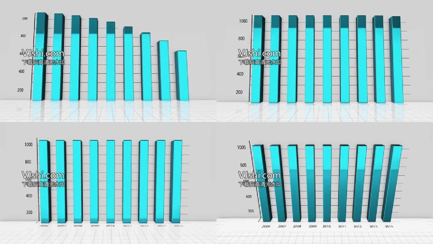 AE3D柱状图,可任意修改颜色高度