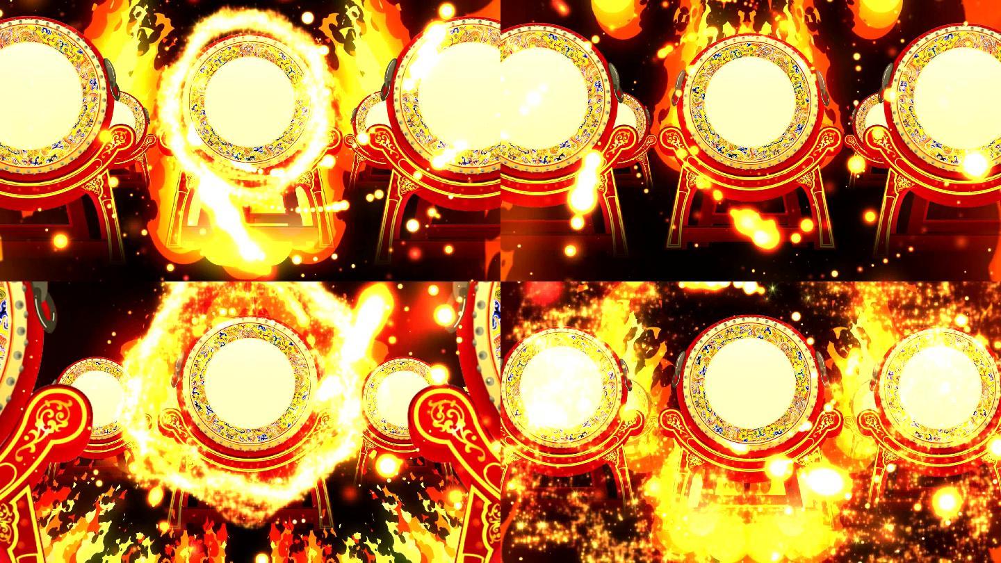 震撼大气节日庆典新年春节开场鼓