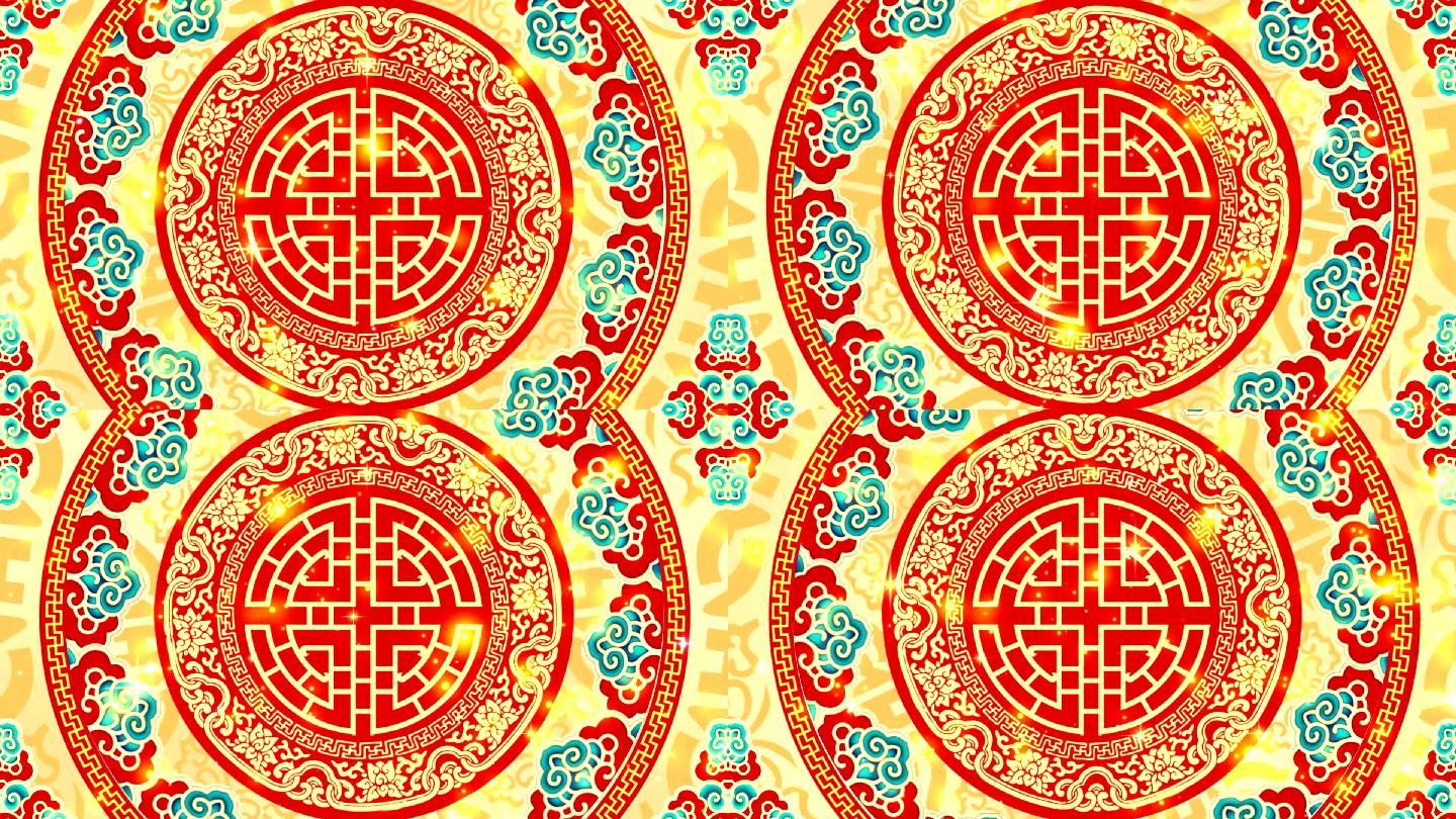 喜庆祥云春节舞台背景【新】