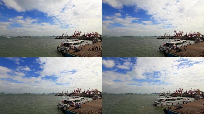 漳州港码头延时摄影