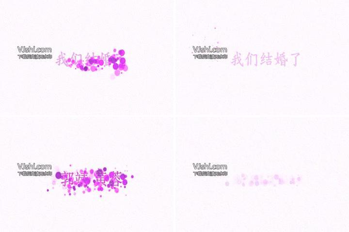 会声会影-唯美婚礼片头文字
