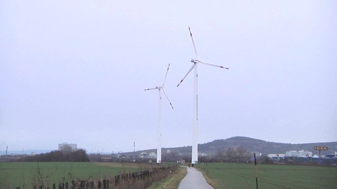 绿色能源供电系统风车发电