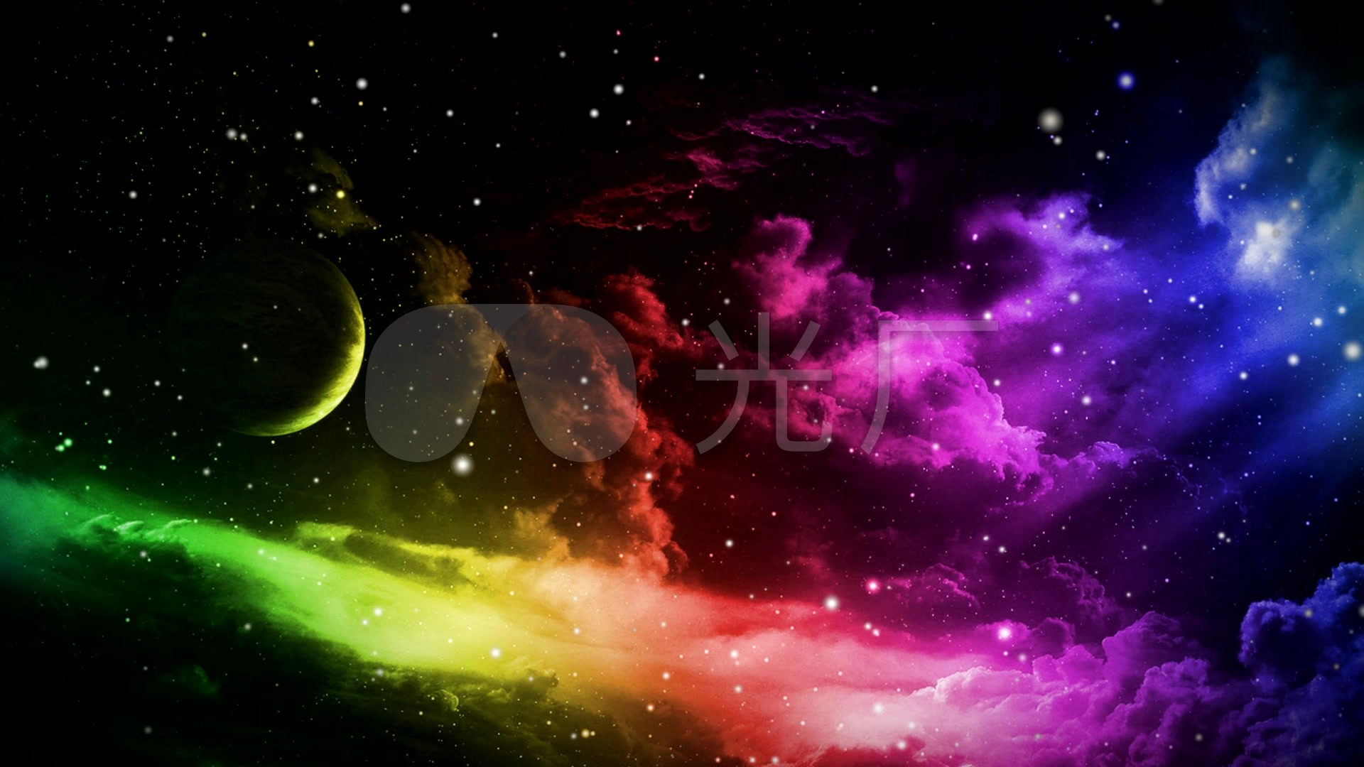 梦幻宇宙星空led背景