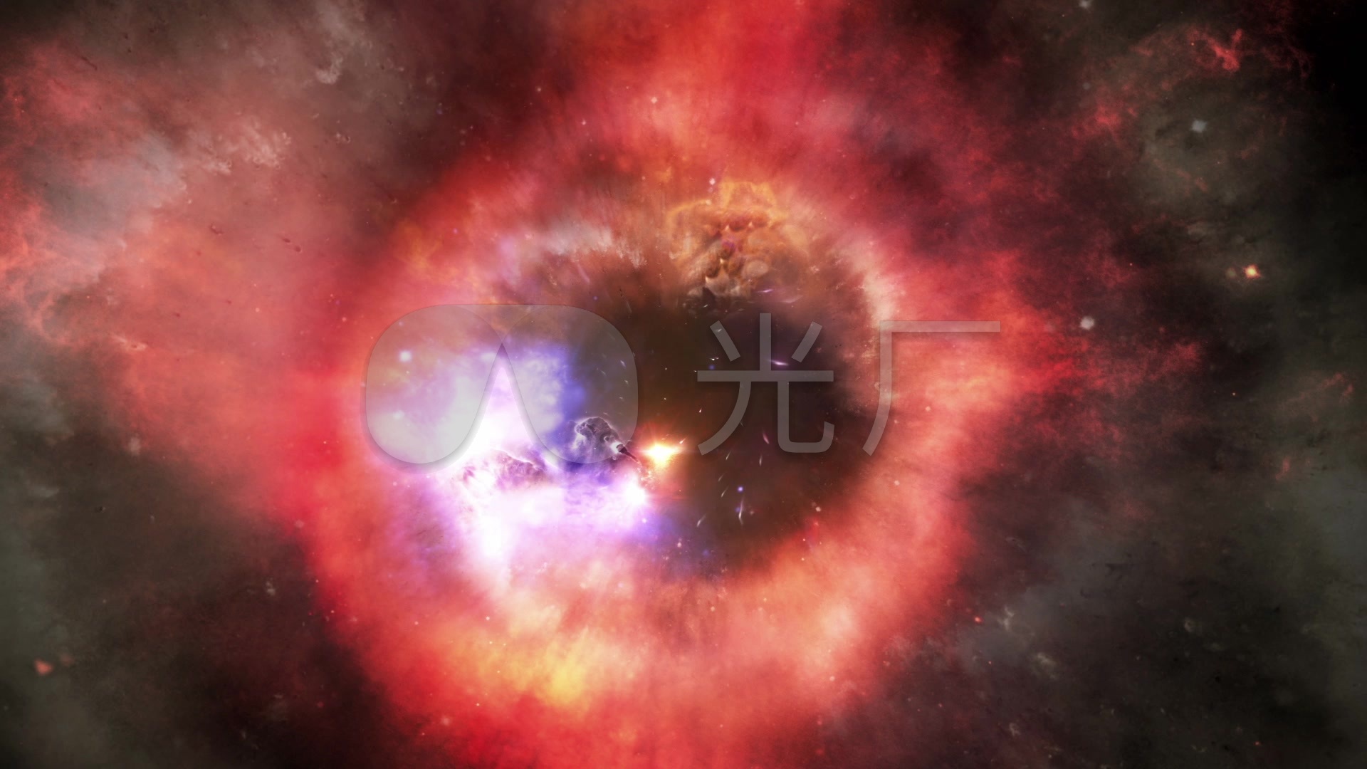 科技眼睛穿梭到宇宙星空