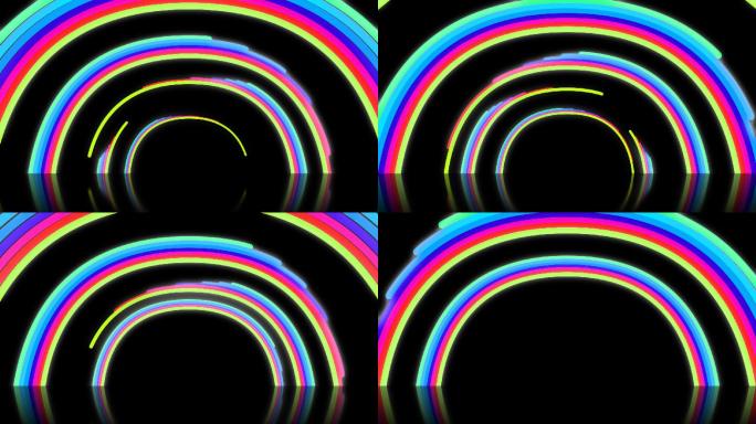 高清彩虹循环带通道视频