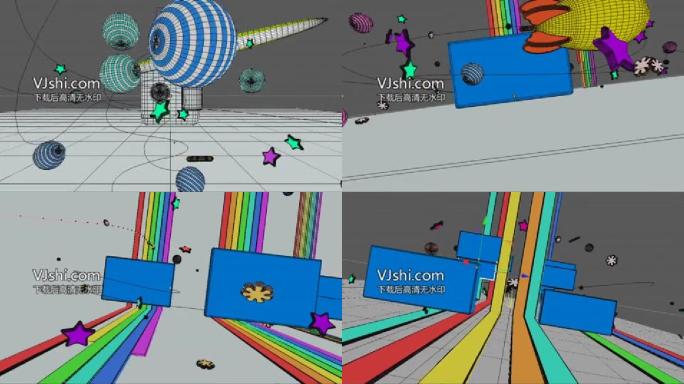 017原创儿童节目片头（C4D工程）