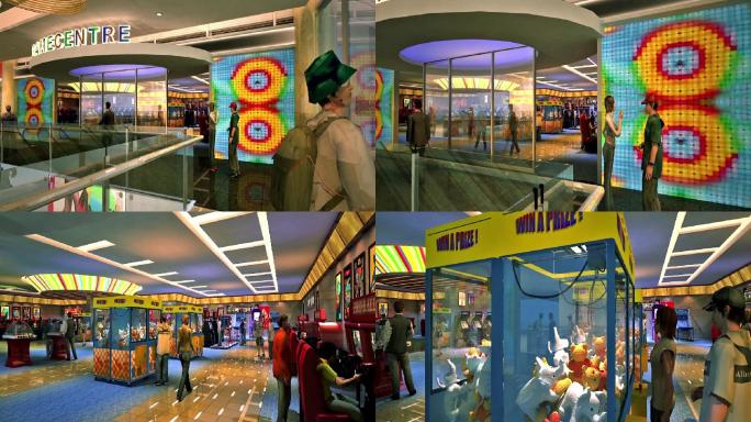 三维动画展示商场游乐中心