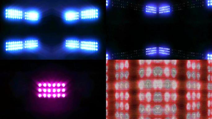 排灯矩阵灯光秀舞台动感LED背景视频素材