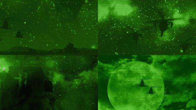雷达扫描黑鹰武装直升机军事科技视频