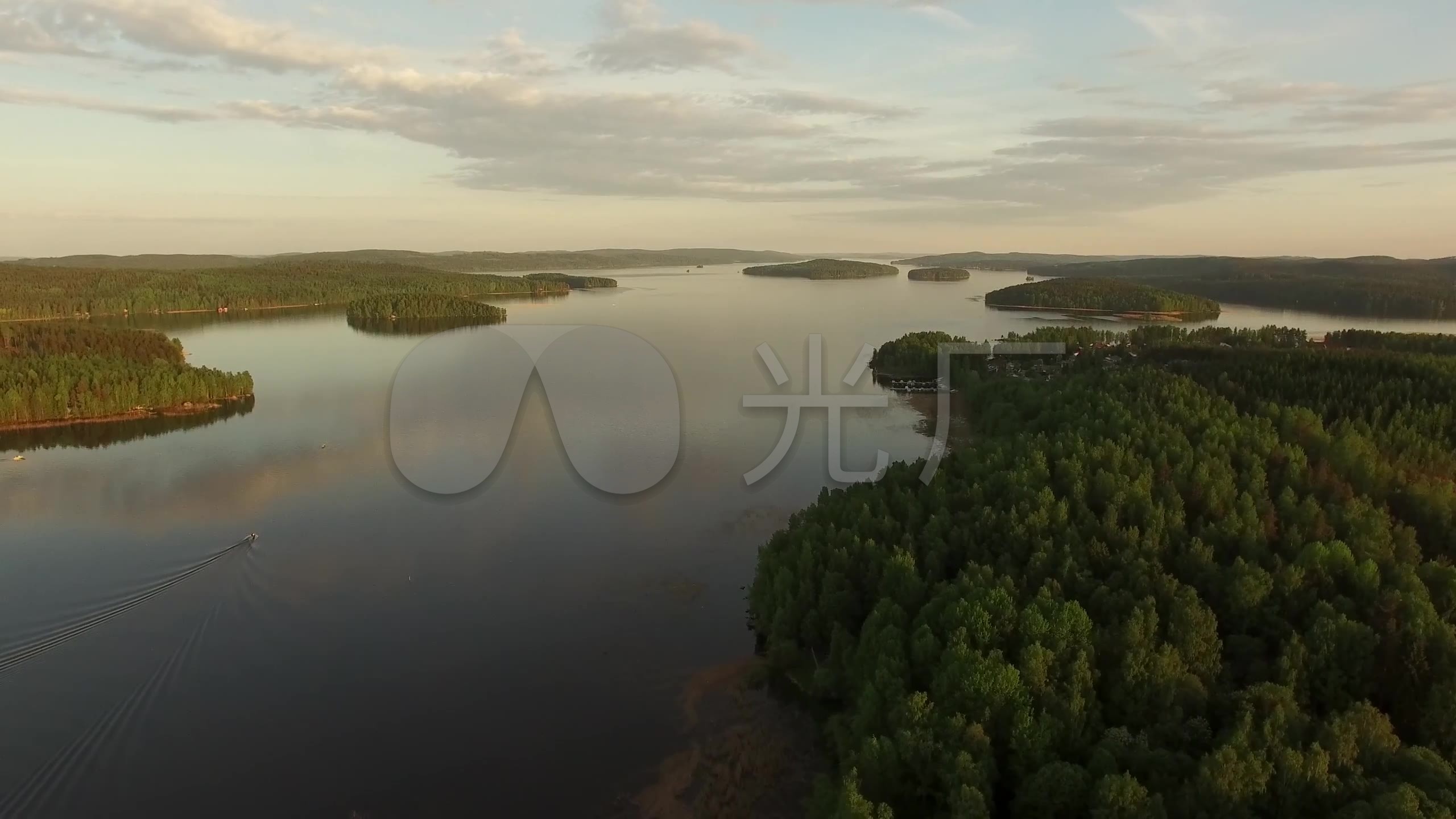 航拍北欧芬兰旅游风光宣传片5354_2560X144