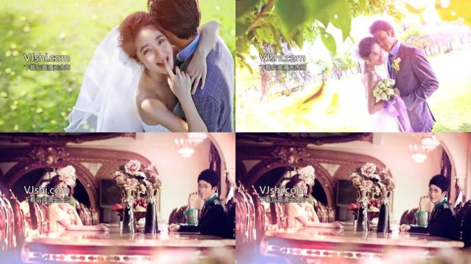premiere唯美韩式婚礼电子相册模板