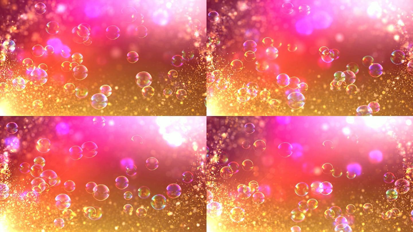 浪漫婚礼泡泡粒子飞舞视频素材