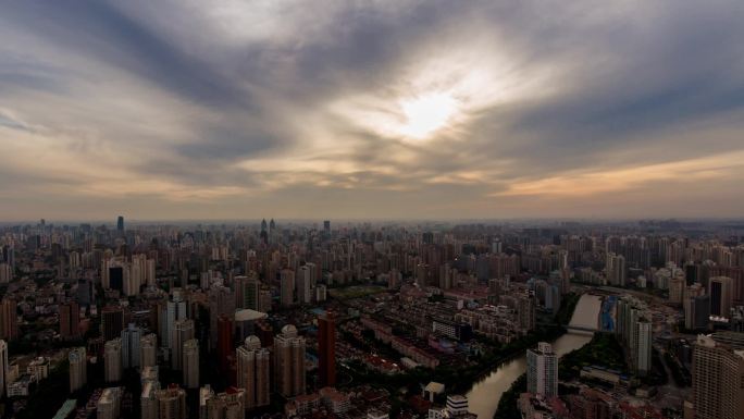 上海高空风景延时