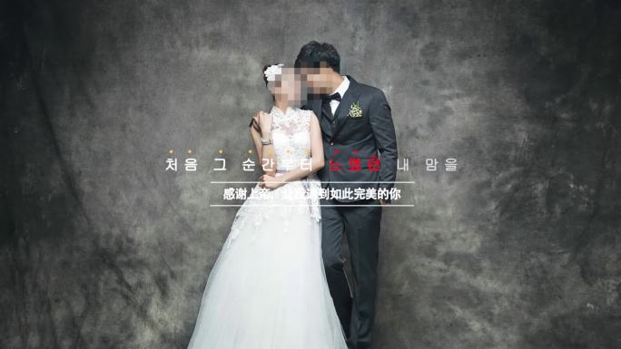 原创韩式婚礼电子相册我爱你婚礼开场视频
