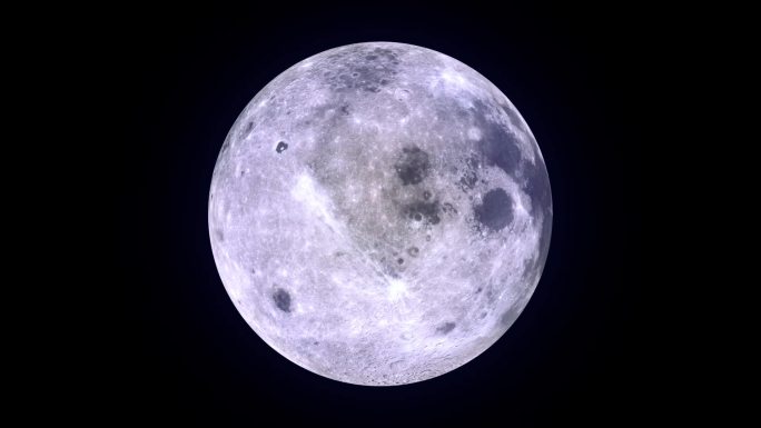 月球无缝转动素材