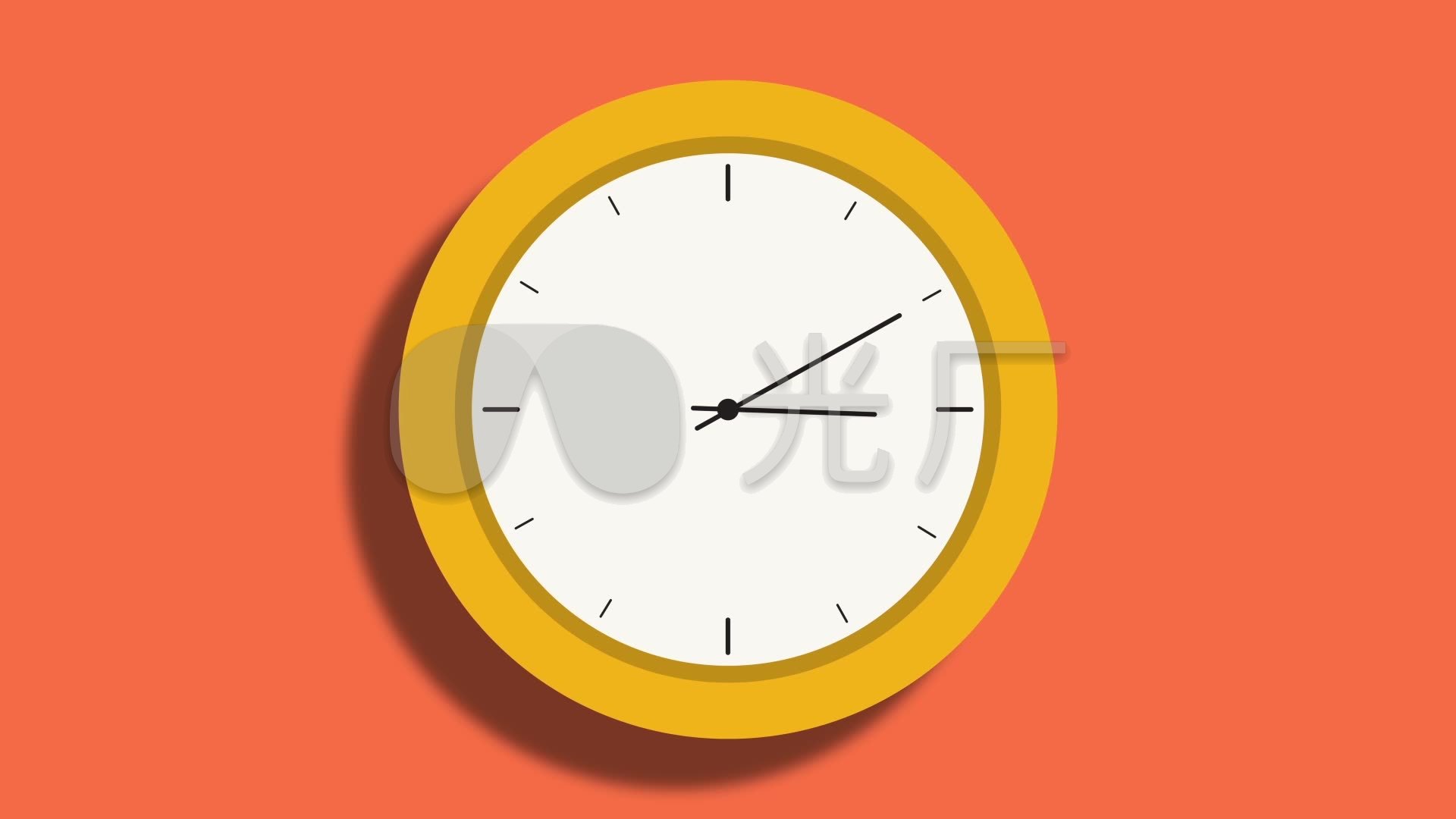 时钟走动动画卡通视频