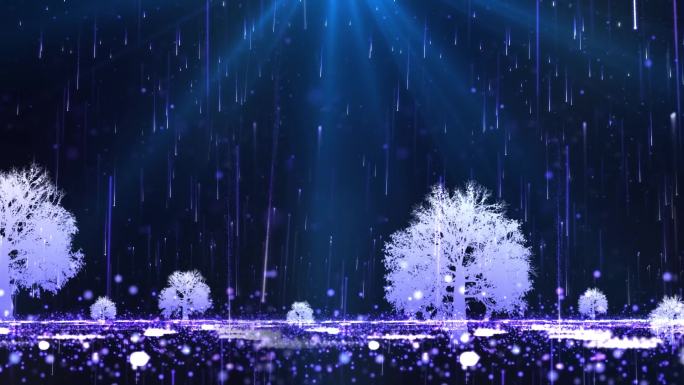 唯美粒子树舞蹈LED背景视频素材