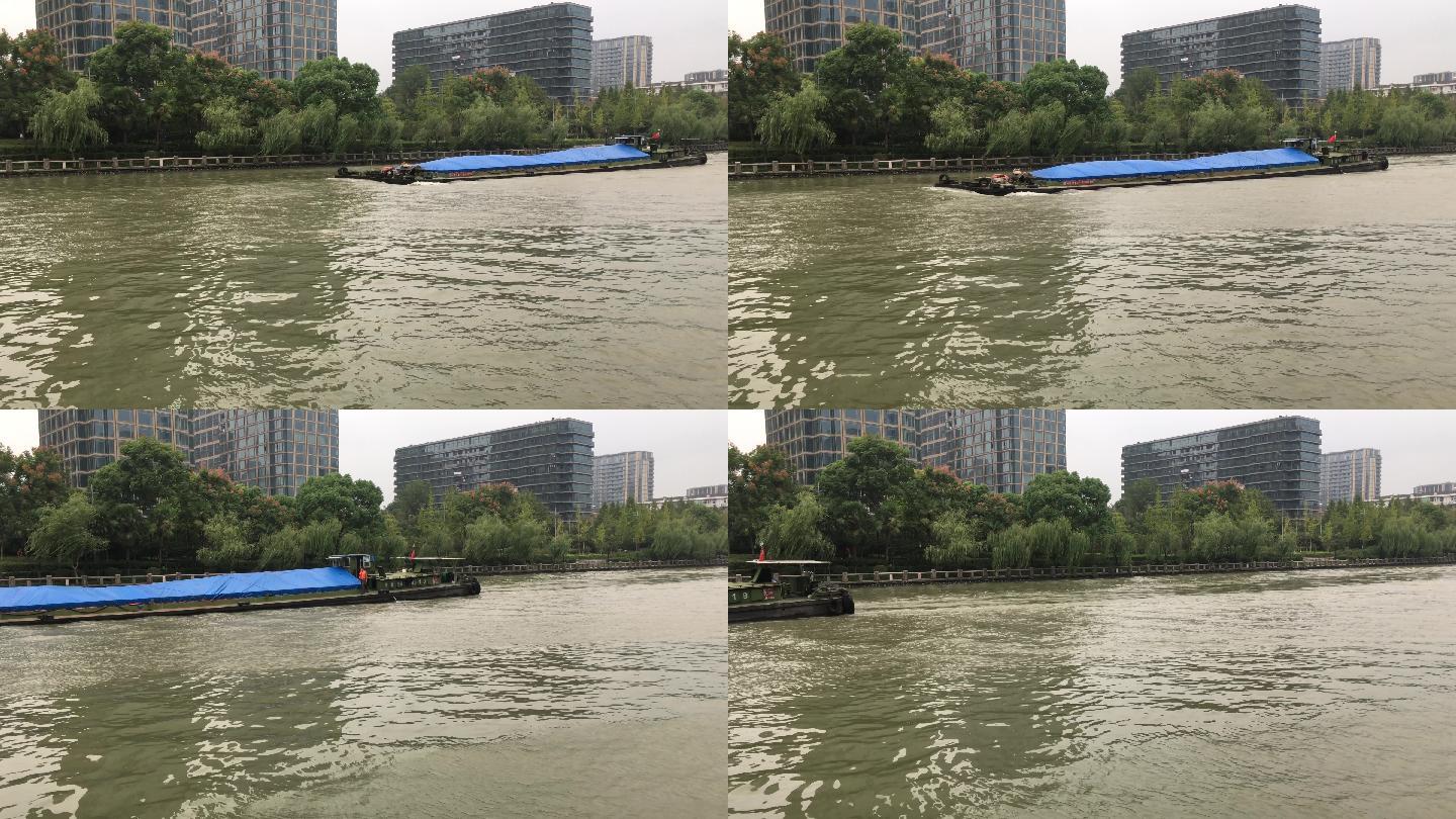 浙江省杭州段京杭运河货船