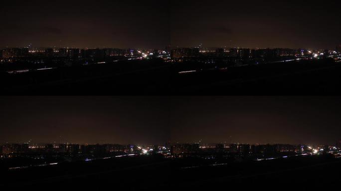 夜景高速车流延时摄影
