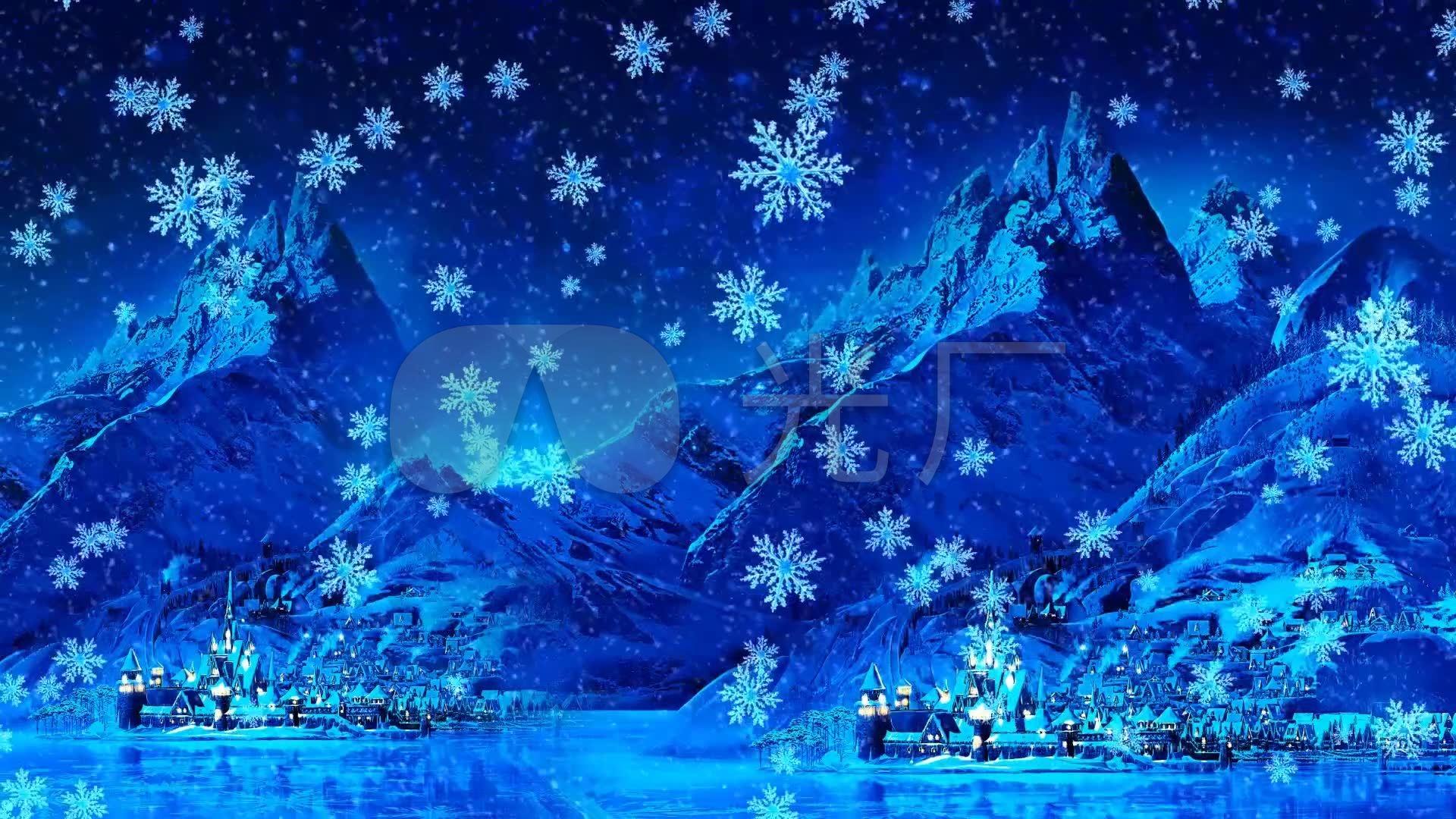 梦幻的冰雪城堡背景 震撼壁纸 宇宙电脑壁纸 - Like壁纸网