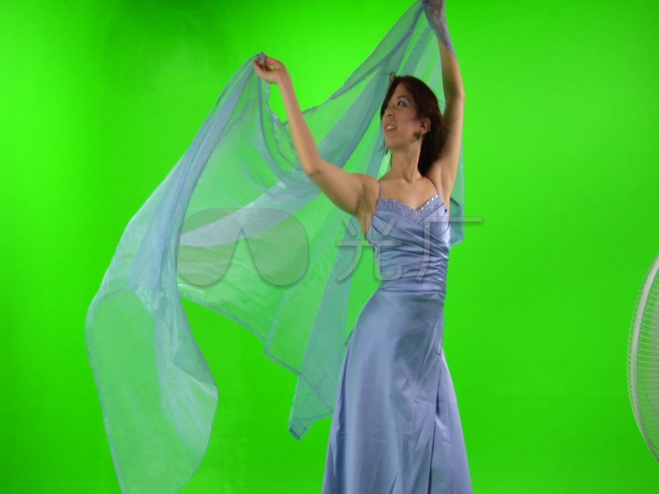 跳舞的人绿屏抠像素材_960X720_高清视频素