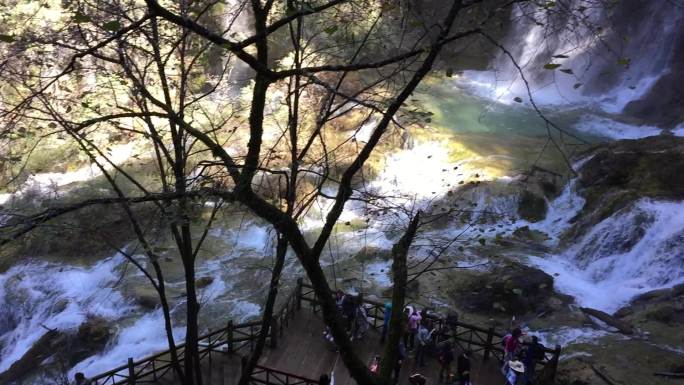 高山流水美丽风景山清水秀旅游美景