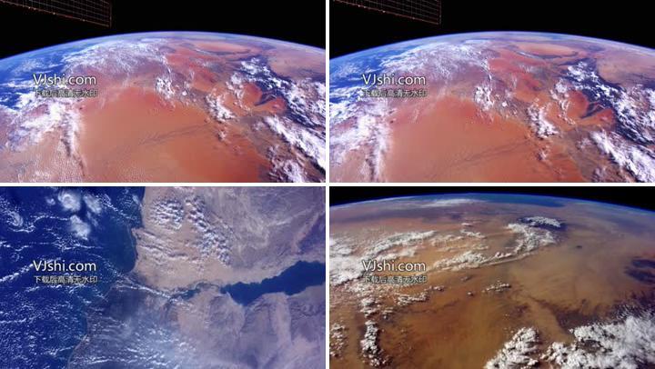 4K卫星航拍地球视频素材
