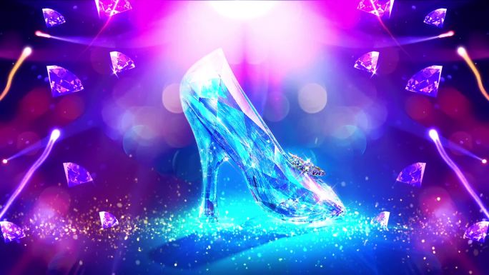 梦幻舞台光斑钻石水晶鞋