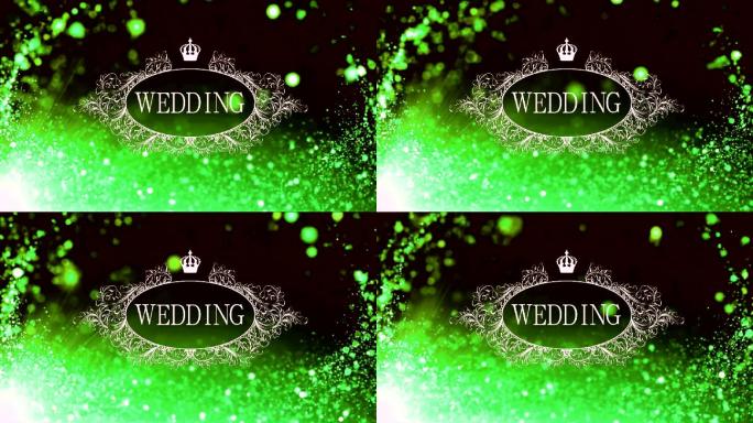 森系绿色婚礼logo