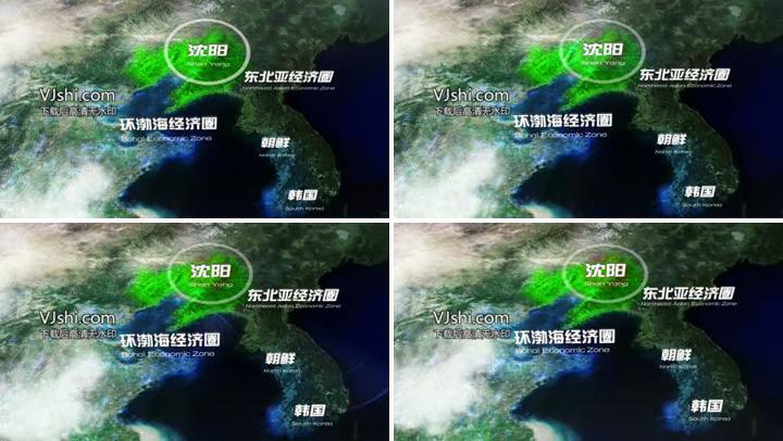 经济圈范围地图演示
