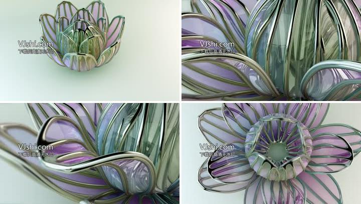 金属水晶花